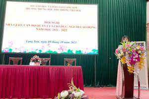 HỘI NGHỊ NHÀ GIÁO, CÁN BỘ QUẢN LÝ GIÁO DỤC, NGƯỜI LAO ĐỘNG NĂM HỌC 2021-2022