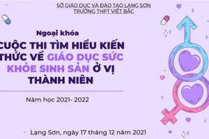 [NGOẠI KHÓA: CUỘC THI TÌM HIỂU KIẾN THỨC VỀ GIÁO DỤC SỨC KHỎE SINH SẢN VỊ THÀNH NIÊN]