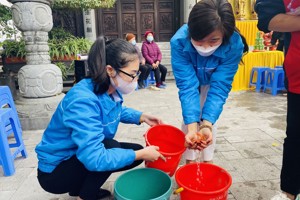 [ĐVTN TRƯỜNG THPT VIỆT BẮC THAM GIA CÔNG TÁC BẢO VỆ MÔI TRƯỜNG SÔNG KỲ CÙNG 2022]