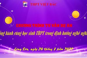 CHƯƠNG TRÌNH TƯ VẤN HƯỚNG NGHIỆP “ĐỒNG HÀNH CÙNG HỌC SINH THPT VIỆT BẮC TRONG ĐỊNH HƯỚNG NGHỀ NGHIỆP”