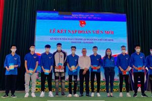 [LỄ KẾT NẠP ĐOÀN VIÊN ĐỢT 2 NĂM HỌC 2021 – 2022]