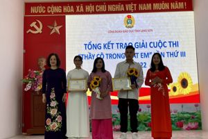 TRAO GIẢI CUỘC THI “THẦY CÔ TRONG MẮT EM” LẦN THỨ III NĂM 2022