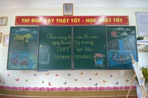 Vẽ tranh chủ đề "Việt Bắc 75 năm-mái trường và niềm tự hào" và cuộc thi "Trang trí lớp học"